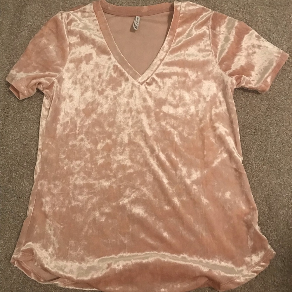 z supply light pink top